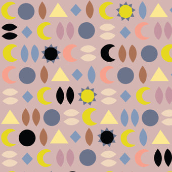 Cloud 9 Fabrics - Sun Seed Moon Collection - Sun and Moon BATISTE in Taupe Organic