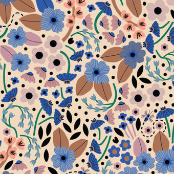 Cloud 9 Fabrics - Sun Seed Moon Collection - Morning Hive BATISTE in Sand Organic