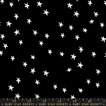 Ruby Star Society - Starry Collection - Starry 108" Wideback in Black - Quilting Cotton Fabric