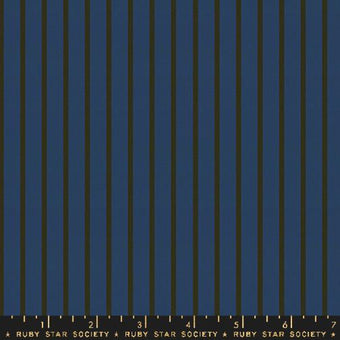 Ruby Star Society - Ooh Lucky Lucky Warp & Weft Wovens Collection - Apron Stripe in Navy