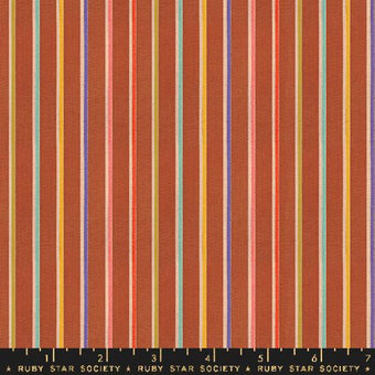 Ruby Star Society - Ooh Lucky Lucky Warp & Weft Wovens Collection - Sketch Stripe in Maple