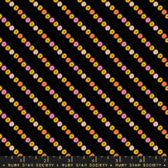 Ruby Star Society - Ooh Lucky Lucky Collection - Garland in Black - Quilting Cotton Fabric