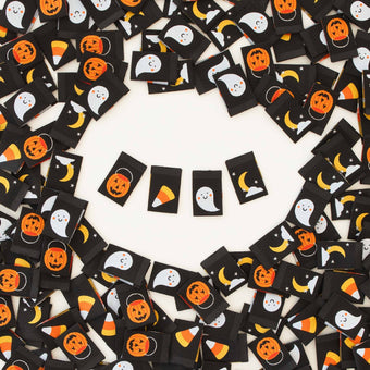 Sarah Hearts - Woven Sew-In Labels - Halloween Icons Multipack (pack of 8)