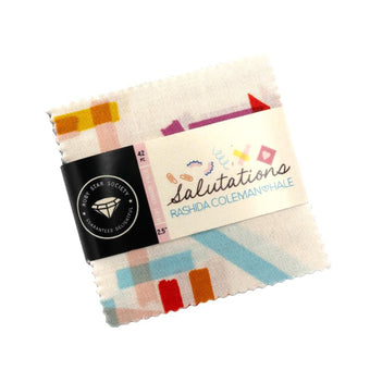 Ruby Star Society - Salutations Collection - 42 piece 2.5" x 2.5" Mini Square Charm Pack