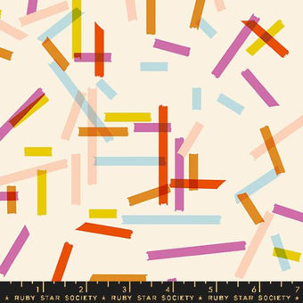 Ruby Star Society - Salutations Collection - Washi in Natural - Quilting Cotton Fabric
