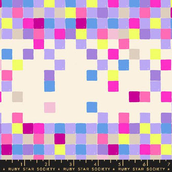 Ruby Star Society - Glow Garden Collection - Pixels in Natural - Quilting Cotton Fabric