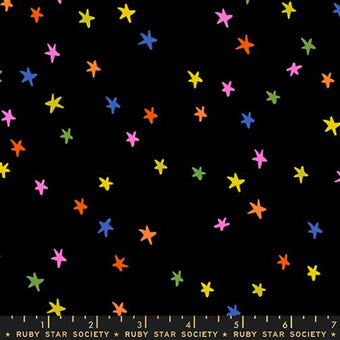 Ruby Star Society - Starry Collection - Starry in Vivid Rainbow - Quilting cotton Fabric