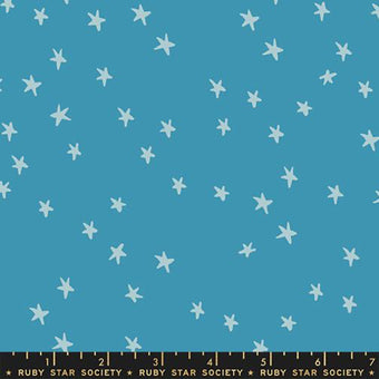 Ruby Star Society - Starry Collection - Starry in Vintage Blue - Quilting Cotton Fabric