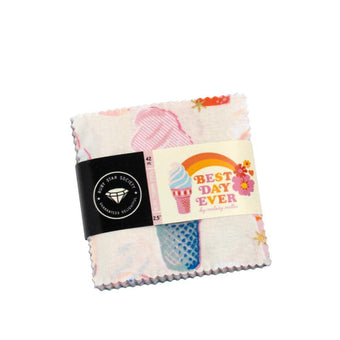 Ruby Star Society - Best Day Ever Collection - 42 piece 2.5" x 2.5" Mini Square Charm Pack - precut squares of quilting cotton fabric