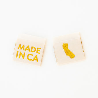 Sarah Hearts - Woven Sew-In Labels - Made in My State - California (pack of 8)