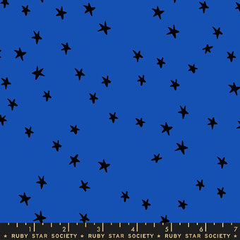 Ruby Star Society - Starry Collection - Starry in Blue Ribbon - Quilting Cotton Fabric