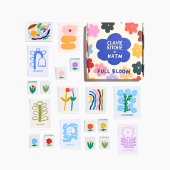 Kylie and the Machine - FULL BLOOM | Claire Ritchie x KATM Collaboration Sew-in Labels - 9 Label Box Set Limited Edition Collection