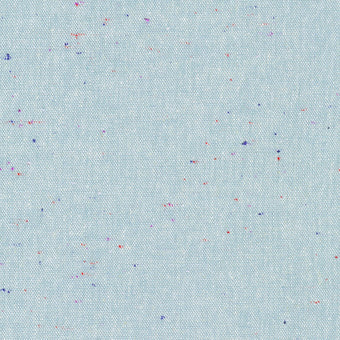 Robert Kaufman - Essex Speckle (cotton / linen) in Chambray - Cotton / Linen Blend apparel quilting sewing fabric