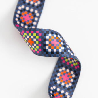 Ruby Star Society - Granny Square Webbing 1.5" in Night - By the Yard