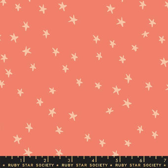 Ruby Star Society Starry in Papaya Quilting Cotton Fabric