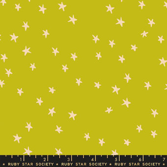 Ruby Star Society Starry in Pistachio Quilting Cotton Fabric