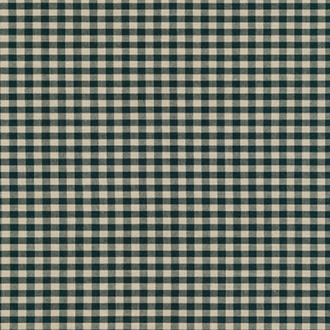Robert Kaufman Crawford Gingham 1/8" in Forest green and beige checkered 100% quilting cotton fabric