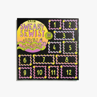 Kylie and the Machine (KATM) 2025 Sweary Sewist 12 Day Advent Calendar - 12 Window Sweary Sewing Label Countdown Calendar