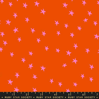 Ruby Star Society Starry Warm Red Quilting Cotton Fabric