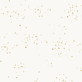 Cotton + Steel Basics - Freckles in Cloud White Metallic - Quilting Cotton Fabric