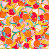 Summer Fruit Embroidered Peel & Stick or Sew On Patches - 4 Pack