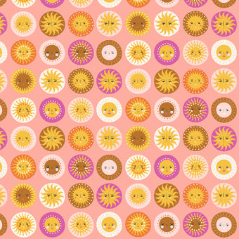 Cotton + Steel - A Sunshine Story Collection by Duchess Plum - Glow Up in Island Sunset - Quilting Cotton Fabric