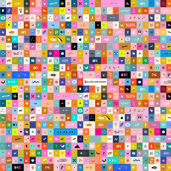 Ruby Star Society - Selvedge Magic Collection - Selvedge Icons in Multi - Quilting Cotton Fabric
