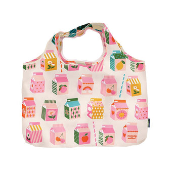 Meori Pocket Shopper Reusable Juice Carton Tote Bag