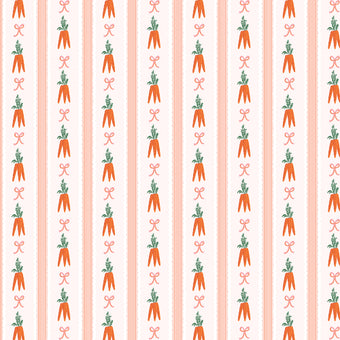 Rifle Paper Co. - Easter Collection - Carrot Patch in Blush - Quilting Cotton Fabric