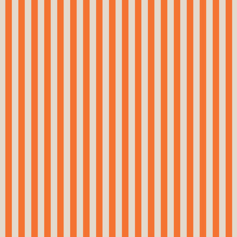 Rifle Paper Co. - Halloween Collection - Cabana Stripe in Orange - Quilting cotton sewing fabric