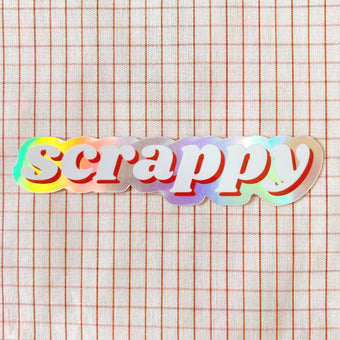 Feral Notions - Scrappy Holographic Sticker