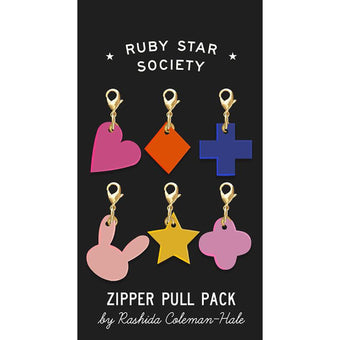 Ruby Star Society Woodland Zipper Pulls in Acrylic (set of 6)