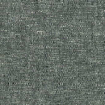 Robert Kaufman - Essex Yarn Dyed (cotton / linen) in Black - cotton linen blend sewing fabric