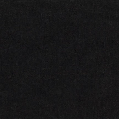 Robert Kaufman - Brussels Washer Linen in Black #1019 - Linen / Rayon blend sewing fabric