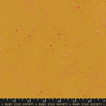 Ruby Star Society - Speckled in Cactus Metallic - Quilting Cotton Fabric
