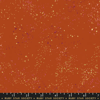 Ruby Star Society Speckled in Cayenne Metallic Quilting Cotton