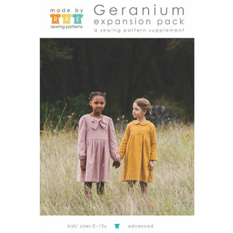 Made by Rae Geranium Dress Expansion Pack Sizes 0-12 (Printed Paper Pattern)