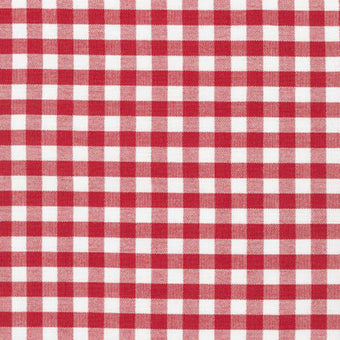 Robert Kaufman Carolina Gingham 1/4" in Crimson red and white plaid quilting cotton fabric