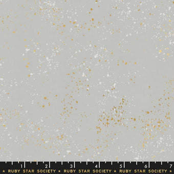 Speckled in Dove Metallic