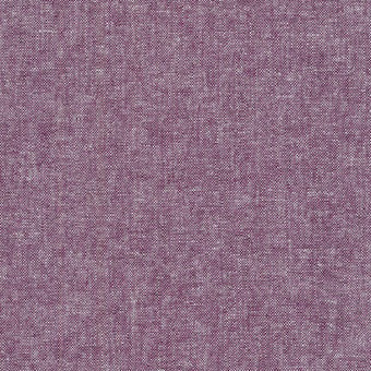 Robert Kaufman - Essex Yarn Dyed (cotton / linen) in Eggplant - cotton linen blend fabric for apparel and quilting