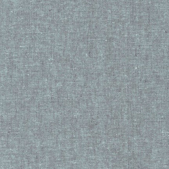 Robert Kaufman - Essex Yarn Dyed (cotton / linen) in Shale - cotton linen blend sewing fabric
