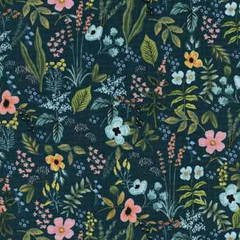Rifle Paper Co. - Amalfi Collection - Herb Garden in Navy - Quilting Cotton Fabric