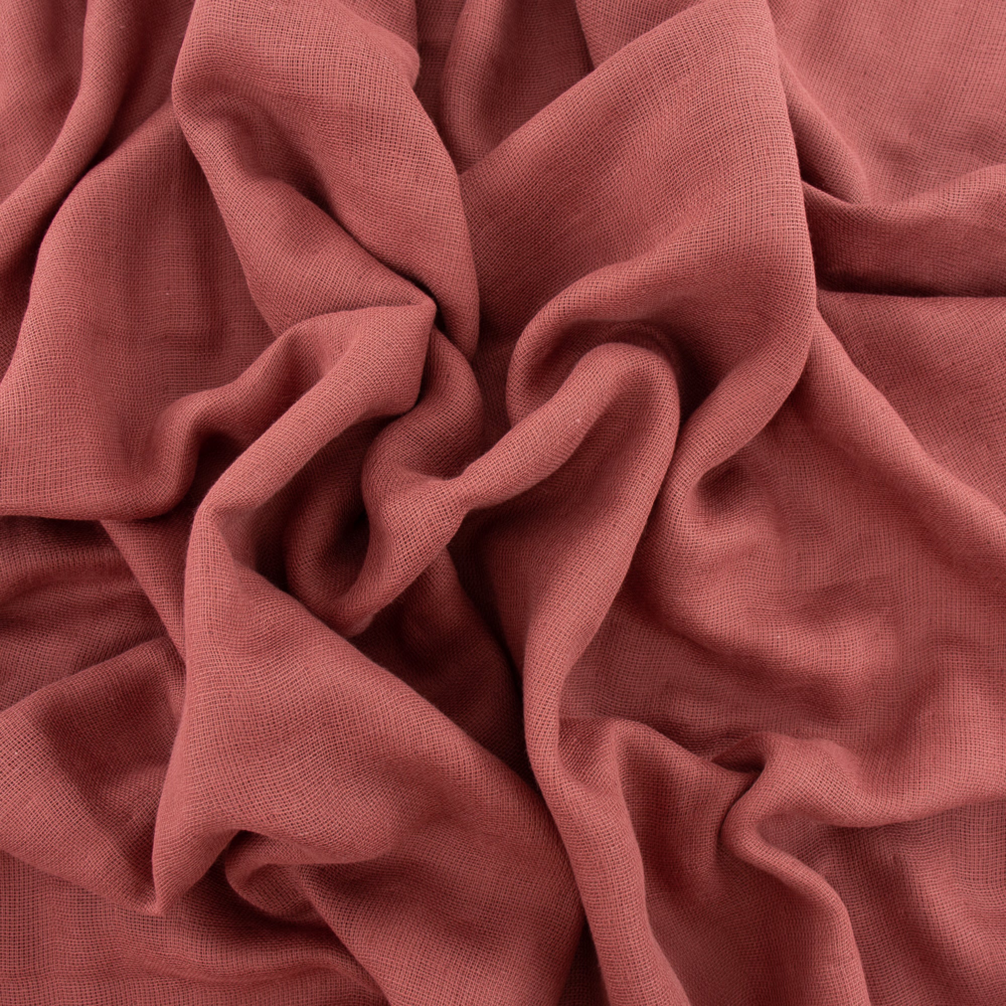 4 Layer Gauze in Marsala Organic Bobbie Lou's Fabric Factory