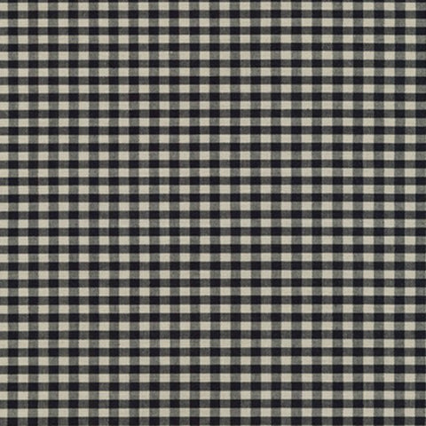 Robert Kaufman - Crawford Gingham 1/8" in Black - Quilting Cotton Fabric