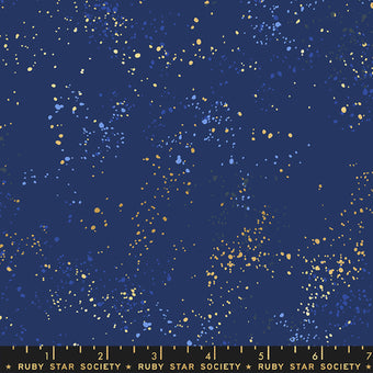 Ruby Star Society - Speckled 108" Wideback in Navy Metallic - Quilting Cotton Fabric Backing