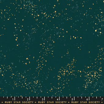 Ruby Star Society - Speckled in Pine Metallic - Quilting Cotton Fabric