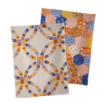 Ruby Star Society - Quilt Block Tea Towel - Set of 2