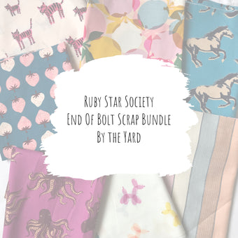 Ruby Star Society Quilting Cotton end of bolt scrap bundle by the yard