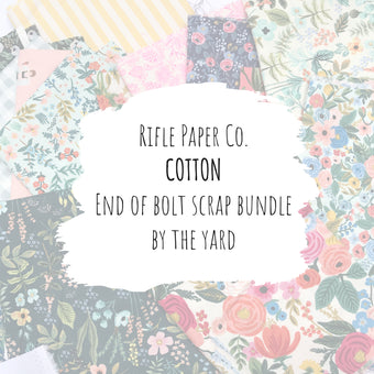Rifle Paper Co. quilting Cotton End of Bolt Scrap Bundle (By the Yard)