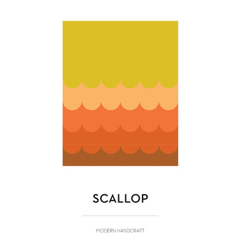 Modern Handcraft Scallop Quilt Pattern (printed paper)